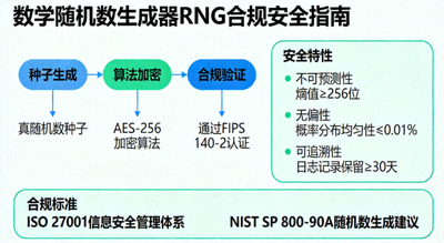 数学随机数生成器RNG合规安全图示