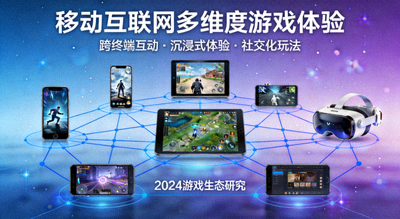 移动互联网多维度游戏体验概念图