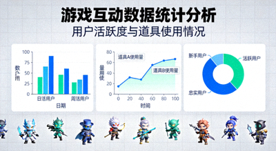 游戏互动数据图表与统计分析